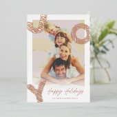 Joy Handはっきりした Drawn Sketched Lines モダン Photo 箔シーズンカード (立ち正面)