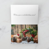 Joy Holiday Greeting Card カード (内部)