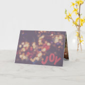 Joy Holiday Greeting Card カード (黄色い花)