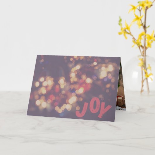 Joy Holiday Greeting Card カード (黄色い花)