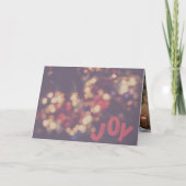 Joy Holiday Greeting Card カード (正面)