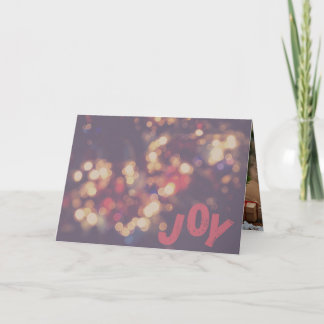 Joy Holiday Greeting Card カード