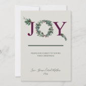Joy Holidays Greeting Card シーズンカード (正面)