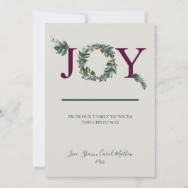 Joy Holidays Greeting Card シーズンカード