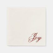 Joy Holidays Paper Napkins スタンダードカクテルナプキン (正面)