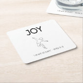 Joy - I am with you always スクエアペーパーコースター (アングル)
