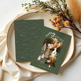 Joy In シンプル Things Cozy Woodland Village 2写真 シーズンカード