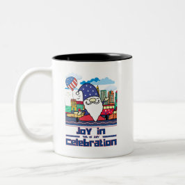 Joy in 4th of July Celebration ツートーンマグカップ
