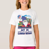 Joy in 4th of July Celebration Tシャツ (正面)