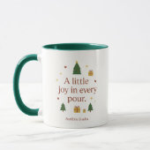 Joy in a Cup | シンプルなクリスマスマグ マグカップ (左)