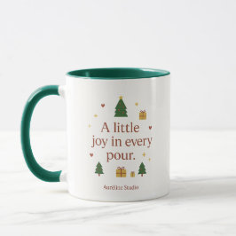 Joy in a Cup | シンプルなクリスマスマグ マグカップ