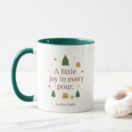 Joy in a Cup | シンプルなクリスマスマグ マグカップ
