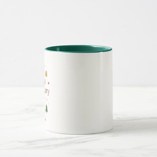 Joy in a Cup | Minimalist Christmas Mug マグカップ (中央)
