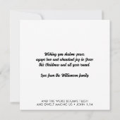 Joy in Jesus Christian Christmas Family Name  シーズンカード (裏面)