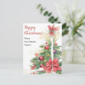 Joy in the House Christmas Water color ポストカード (スタンド正面)