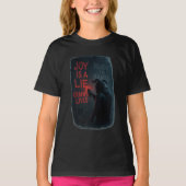 Joy Is a Lie – Krampus Lives Graffiti Horror Chris Tシャツ (正面)