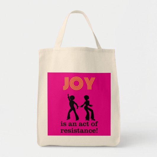 Joy is an act of resistance! - tote bag (2-sided) トートバッグ (正面)