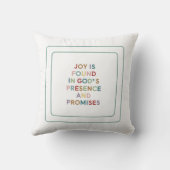 Joy Is Found In God's Presence And Promises クッション (裏面)