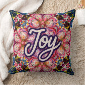 Joy Kaleidoscope Floral Pillow クッション (ブランケット)
