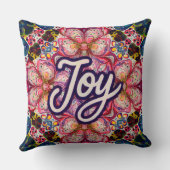 Joy Kaleidoscope Floral Pillow クッション (裏面)