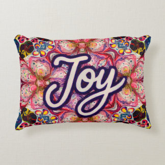 Joy Kaleidoscope Floral throw Pillow アクセントクッション