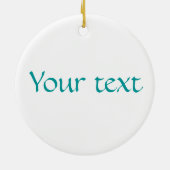 Joy Kanji Symbolカスタマイズ可能オーナメント セラミックオーナメント (裏面)