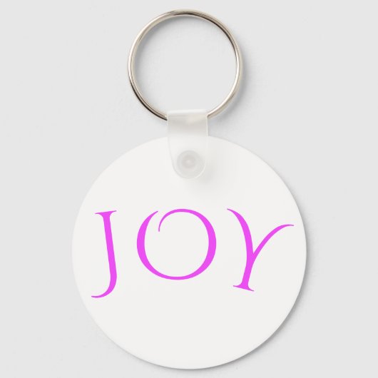 Joy Keychain -カスタム文字、フォント、カラー、サイズ キーホルダー (正面)