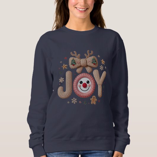 Joy Knitted Holiday スウェットシャツ (正面)