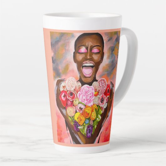 “Joy” Latte Mug カフェラテマグ (右アングル)