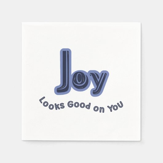 Joy Looks Good on You スタンダードカクテルナプキン (正面)
