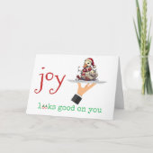 Joy Looks Good on You Grumpy Duck Christmas シーズンカード (正面)