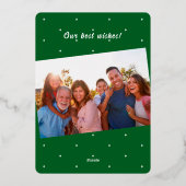 Joy & Love – 無限の愛クリスマスツリー – 写真 箔シーズンカード (裏面)