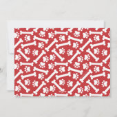 Joy Love Paws Season's Greetings Red Dog 3写真 シーズンカード (裏面)