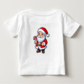 Joy Love Peace Christmas Festive Typography Hoodie ベビーTシャツ (裏面)