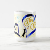 Joy Matters - Music Cat - Butterfly & Bees Nature コーヒーマグカップ (中央)