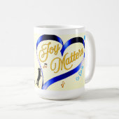 Joy Matters - Music Cat - Butterfly & Bees Nature コーヒーマグカップ (正面右)