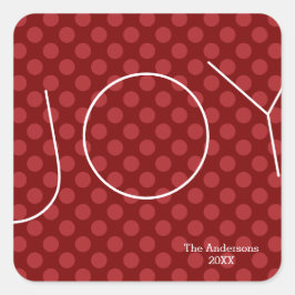 Joy Mod ドット - スクエアステッカー スクエアシール