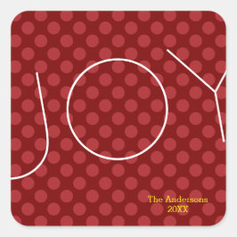 Joy Mod ドット - スクエアステッカー スクエアシール