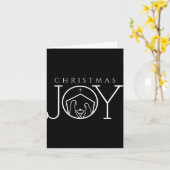 Joy Nativity Christian Religious Christmas  カード (黄色い花)
