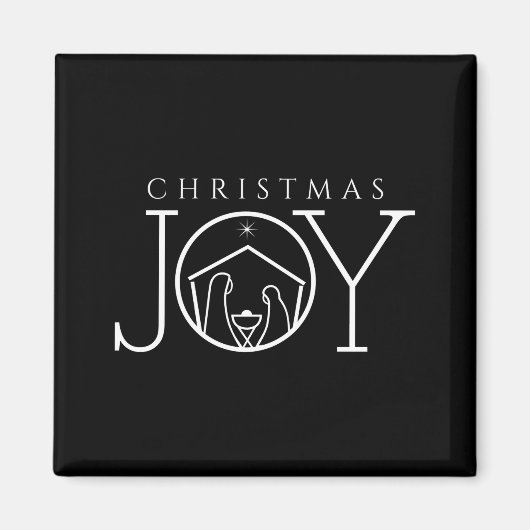 Joy Nativity Christian Religious Christmas  マグネット (正面)