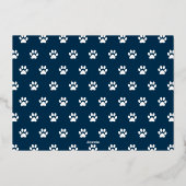 Joy Navy Dogの写真を展開 箔シーズンカード (裏面)