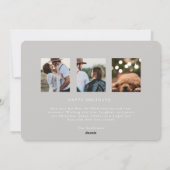 JOY Newlywed Just Married Christmas Card シーズンカード (裏面)