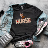 Joy Nursing  Adorable Cute Reindeer for Nurses  Tシャツ