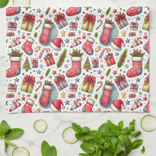 Joy of Christmas キッチンタオル (折り畳み)