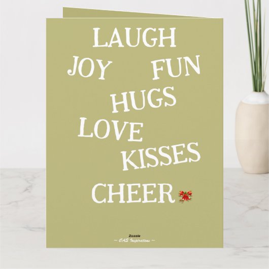 Joy of Christmas Folded Card カード (裏面)