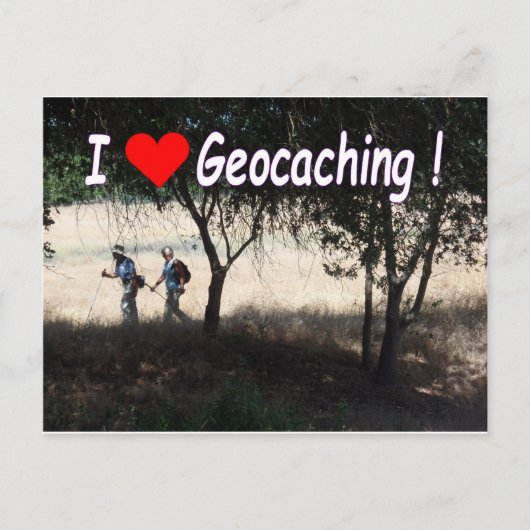 Joy of Geocachingはがき:ハイカー ポストカード (正面)