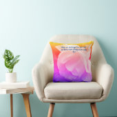 Joy Of The Soul Rose Inspirational Rumi Quote クッション (椅子)