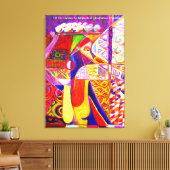 Joy of trading 油On Canvas by Mojisola Gbadamo キャンバスプリント (インサイチュ (リビング))