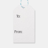 Joy on Red Backgroundギフトラベル ギフトタグ (裏面)