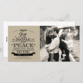 JOY PEACEクリスマスクリスマスファミリーフォトフォトカード シーズンカード (正面/裏面)